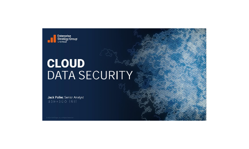 Cloud Data Security 2023 TechTarget 부서 인 ESG의 보고서