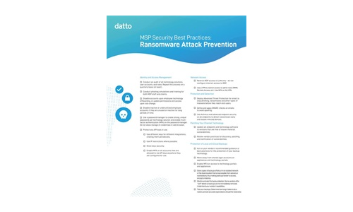 MSP 보안 모범 사례 : 랜섬웨어 공격 방지
